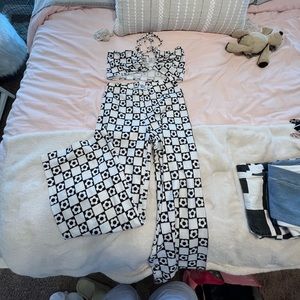 flower checkered set